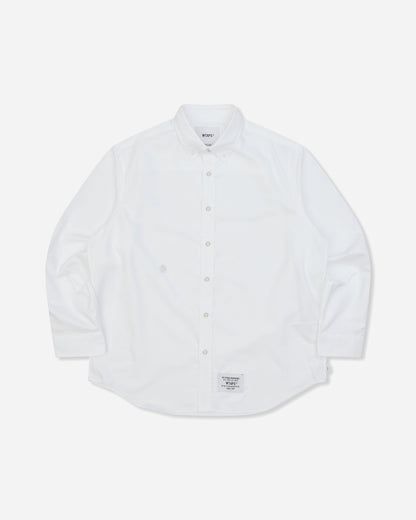WTAPS Bd Ls 02 Ls White Shirts Longsleeve Shirt 262TQDT-SHM01 WHITE