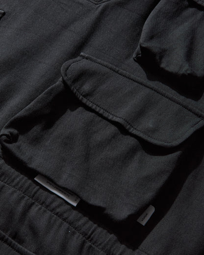 WTAPS Chamber  Ls  Cotton Twill Black Shirts Longsleeve Shirt 252WVDT-SHM04 BLACK