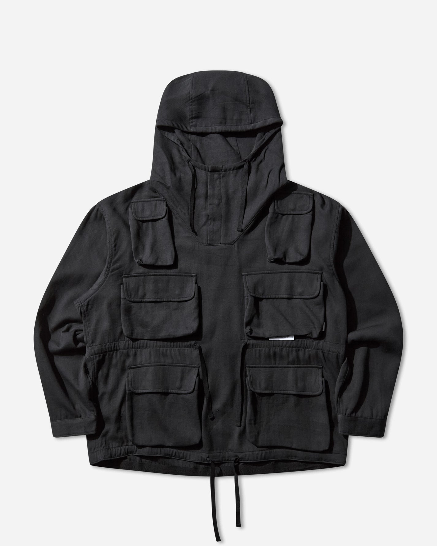 WTAPS Chamber  Ls  Cotton Twill Black Shirts Longsleeve Shirt 252WVDT-SHM04 BLACK