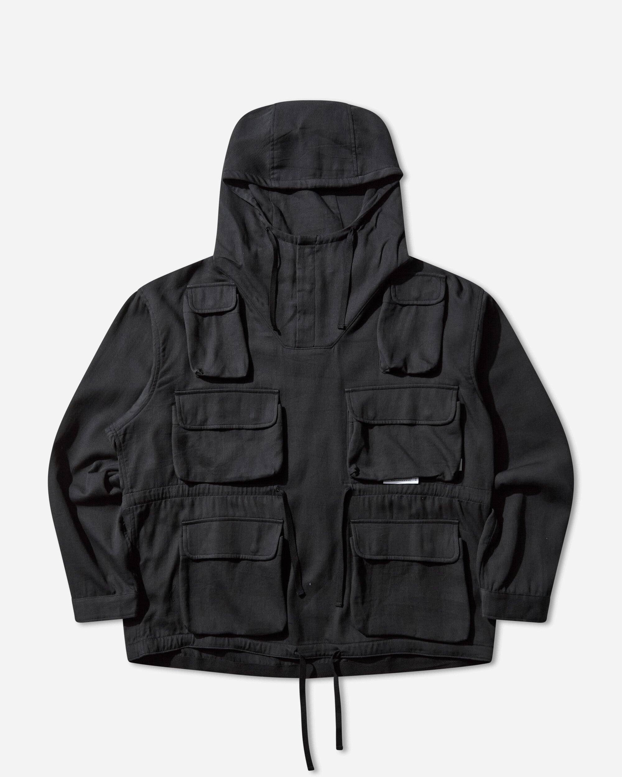 WTAPS Chamber  Ls  Cotton Twill Black Shirts Longsleeve Shirt 252WVDT-SHM04 BLACK