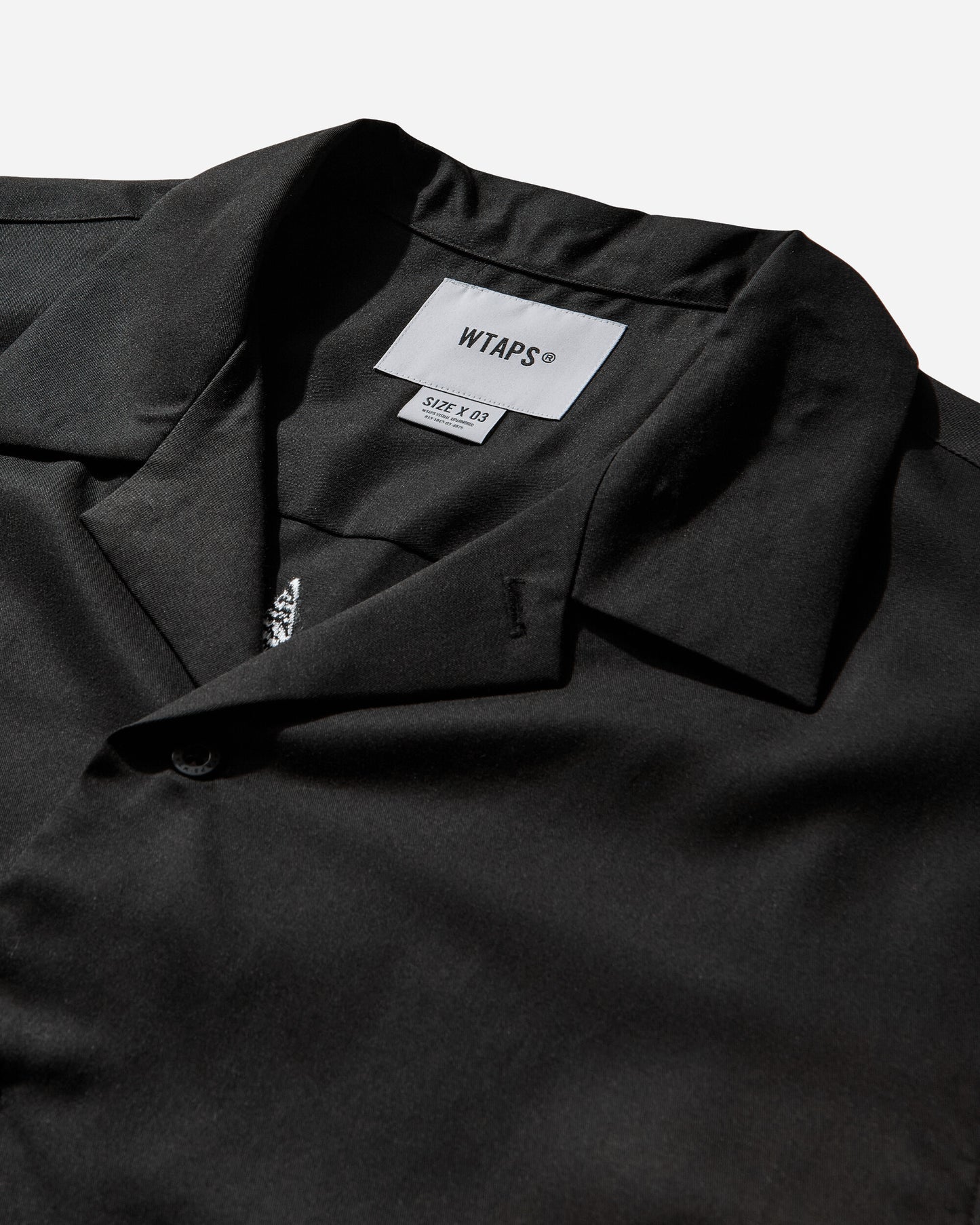 WTAPS Ew  Ls  Ctly Twill Black Shirts Longsleeve Shirt 252TQDT-SHM06 BLACK