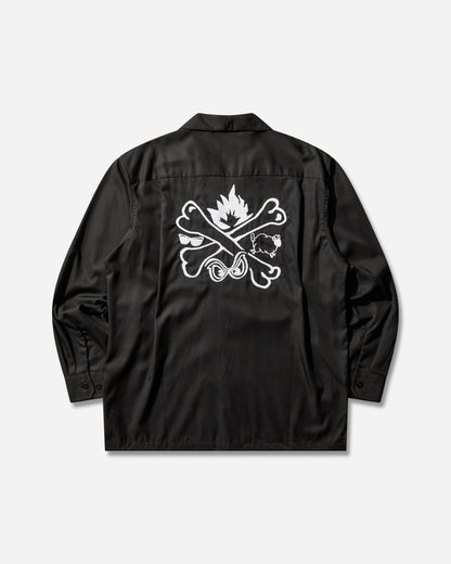 WTAPS Ew  Ls  Ctly Twill Black Shirts Longsleeve Shirt 252TQDT-SHM06 BLACK