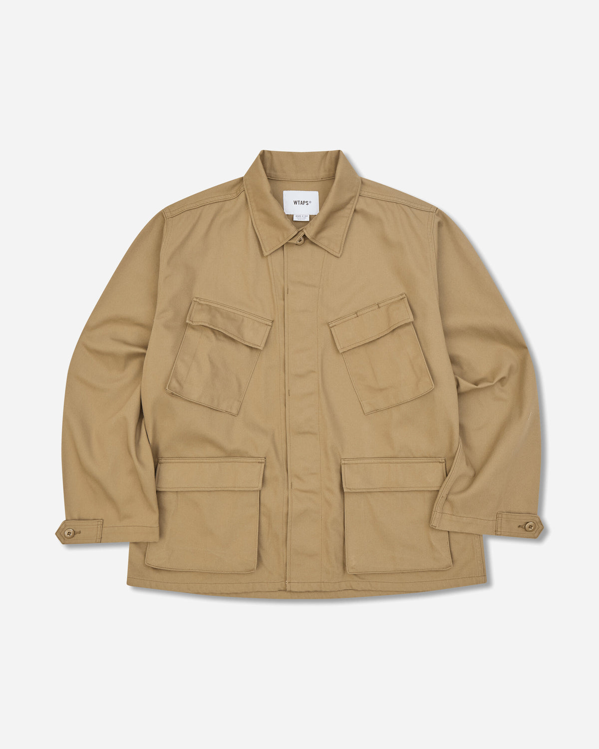 WTAPS Jmod 01 Ls Beige Shirts Longsleeve Shirt 262WVDT-SHM03 BEIGE