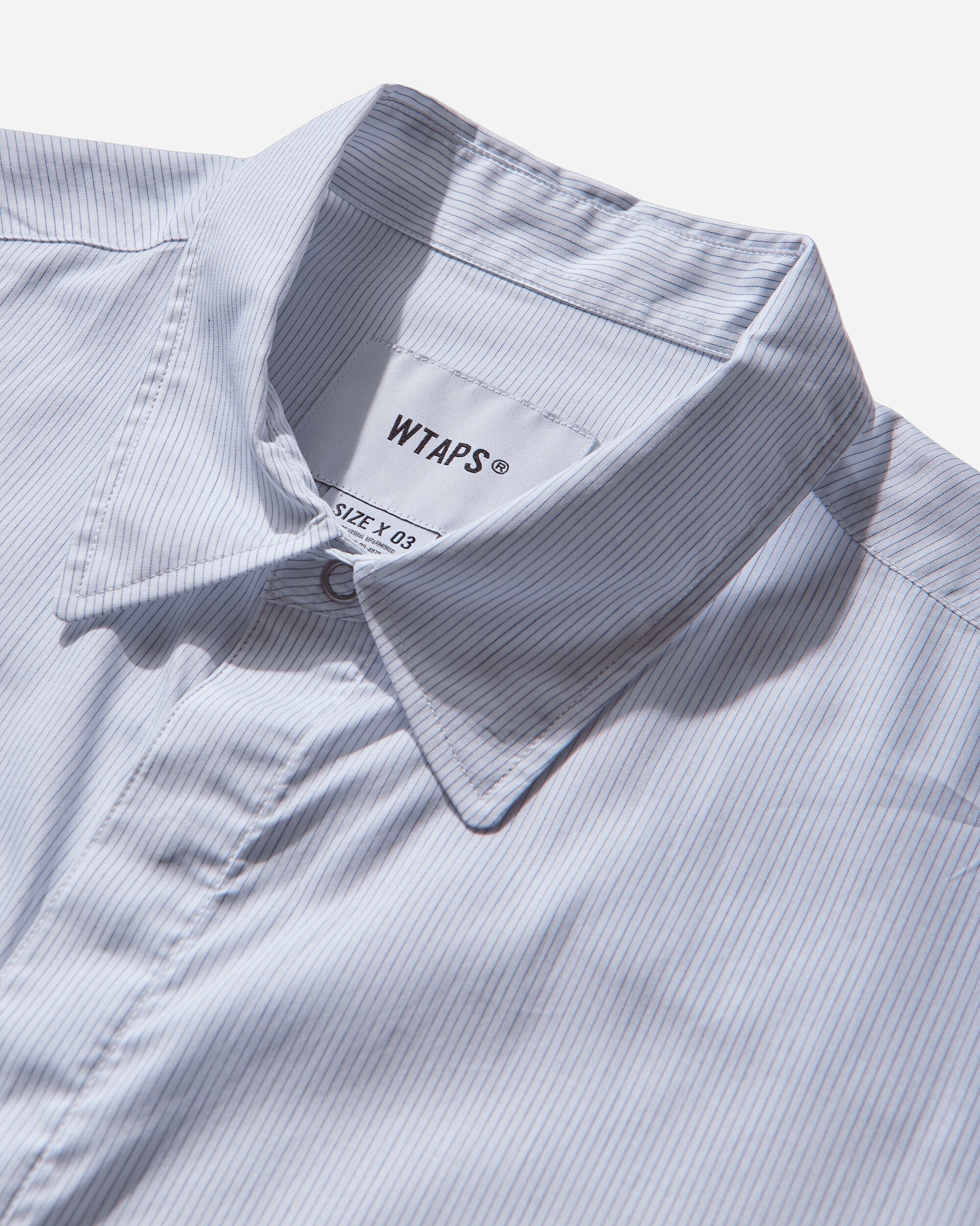 WTAPS Repo 02  Ls  Cotton Broadcloth Textile White Shirts Longsleeve Shirt 252CWDT-SHM05 WHITE