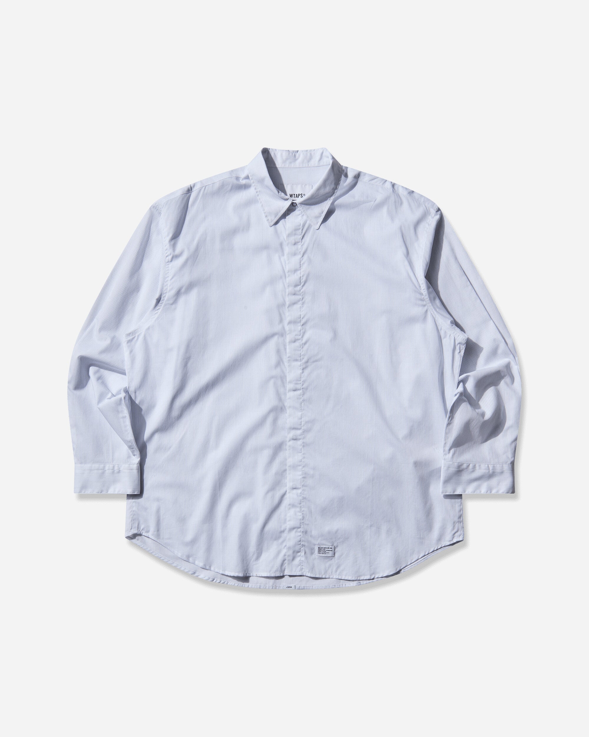 WTAPS Repo 02  Ls  Cotton Broadcloth Textile White Shirts Longsleeve Shirt 252CWDT-SHM05 WHITE