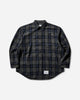 WTAPS Txt 01  Ls  Wopl Tweed Textile Of Navy Shirts Longsleeve Shirt 252TQDT-SHM03 NAVY