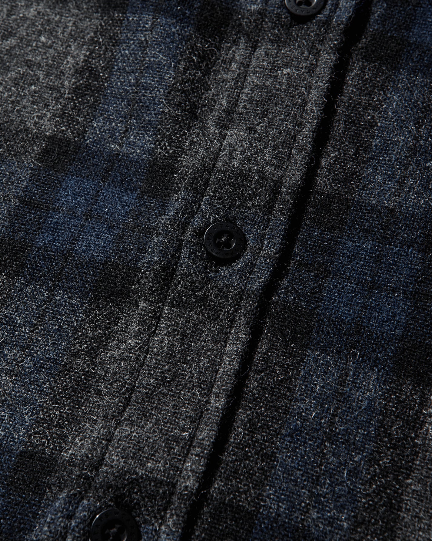 WTAPS Txt 01  Ls  Wopl Tweed Textile Of Navy Shirts Longsleeve Shirt 252TQDT-SHM03 NAVY