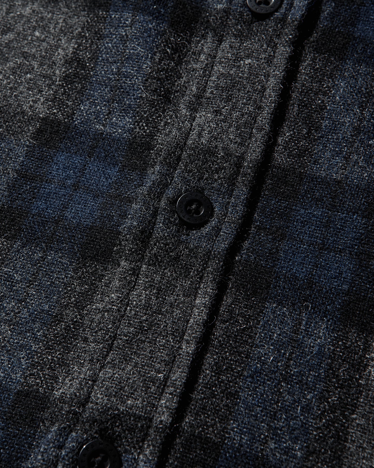 WTAPS Txt 01  Ls  Wopl Tweed Textile Of Navy Shirts Longsleeve Shirt 252TQDT-SHM03 NAVY