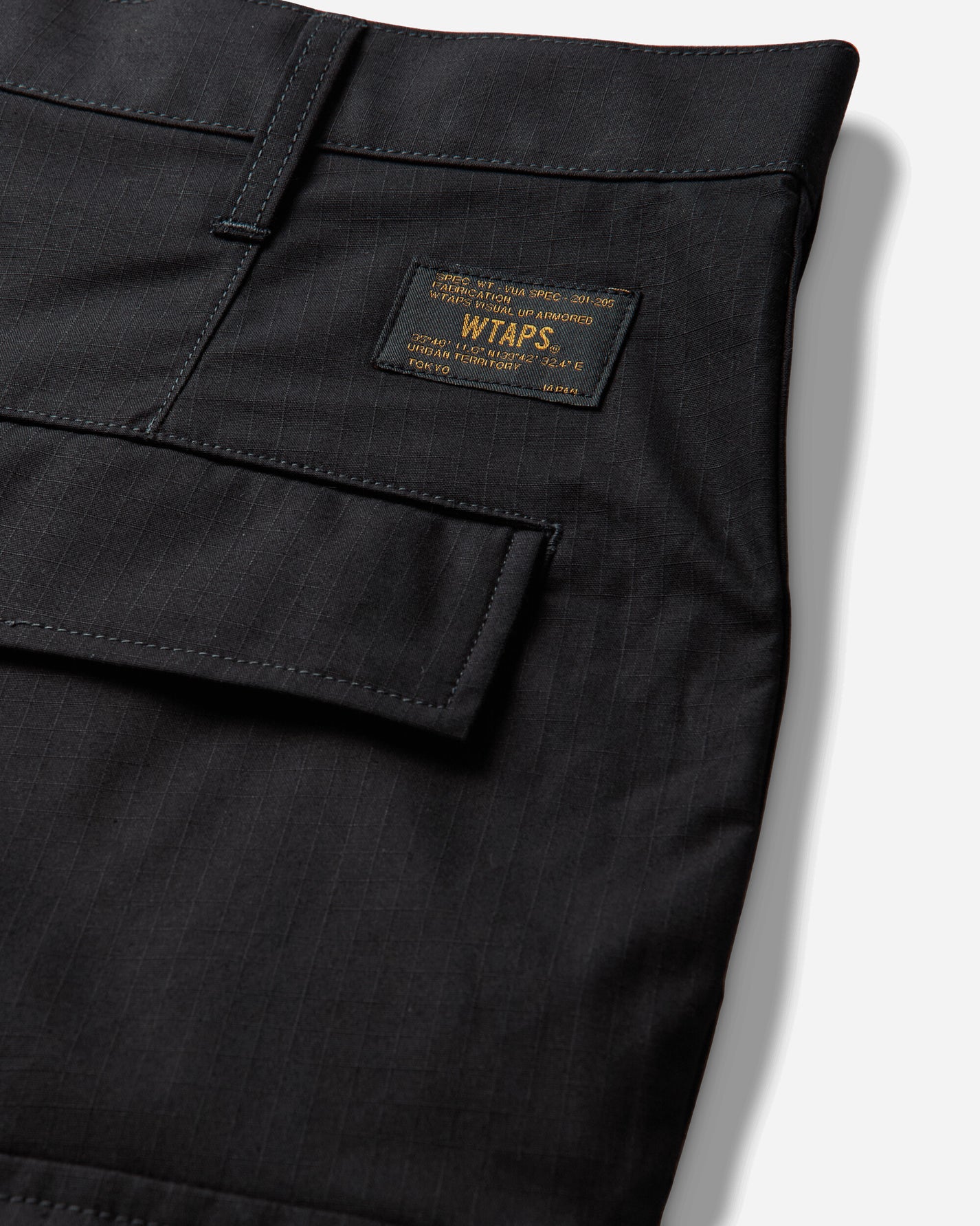 WTAPS Mils9601/Shorts/Cotton. Ripstop Black Shorts Short 261WVDT-PTM06 BLK