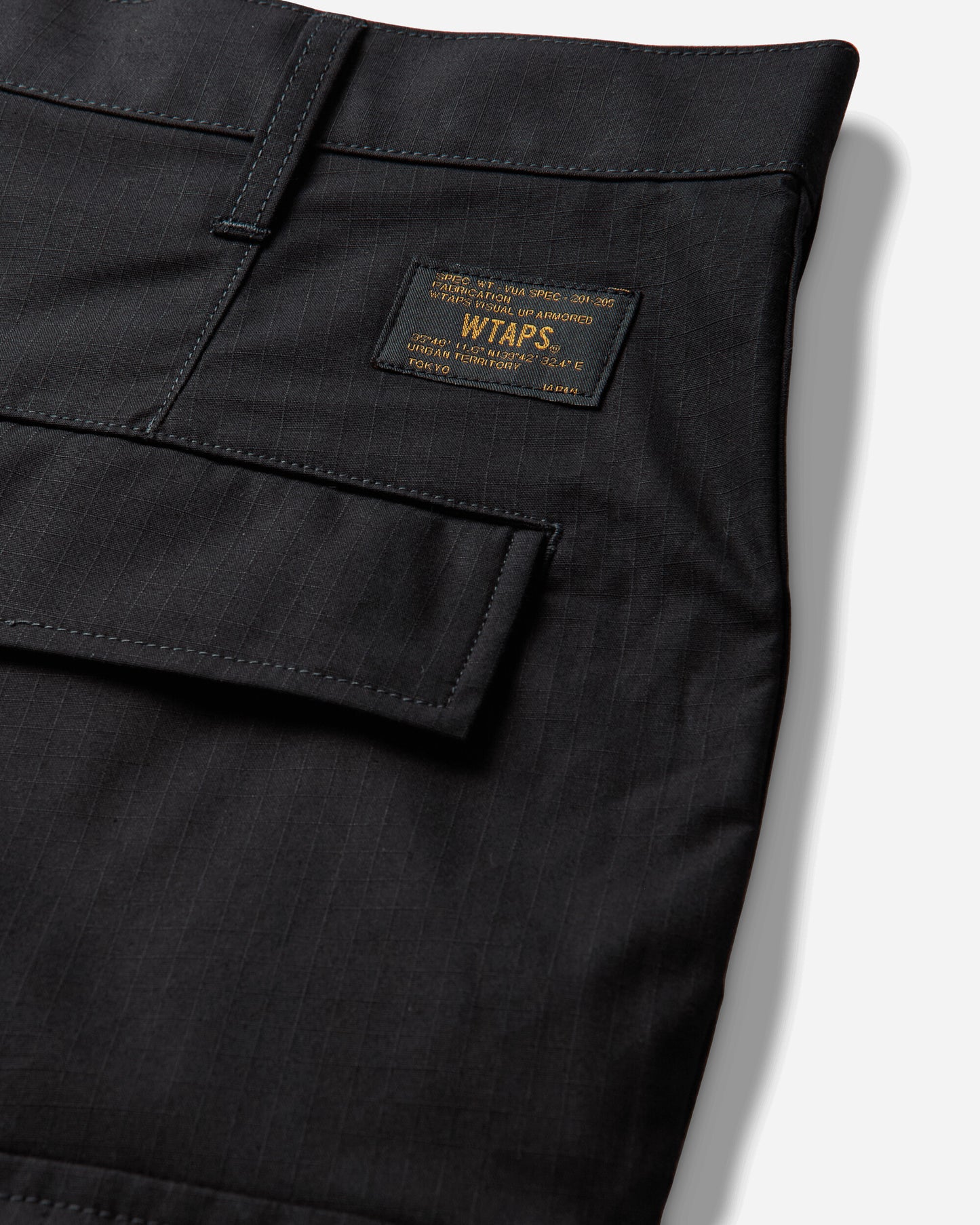 WTAPS Mils9601/Shorts/Cotton. Ripstop Black Shorts Short 261WVDT-PTM06 BLK