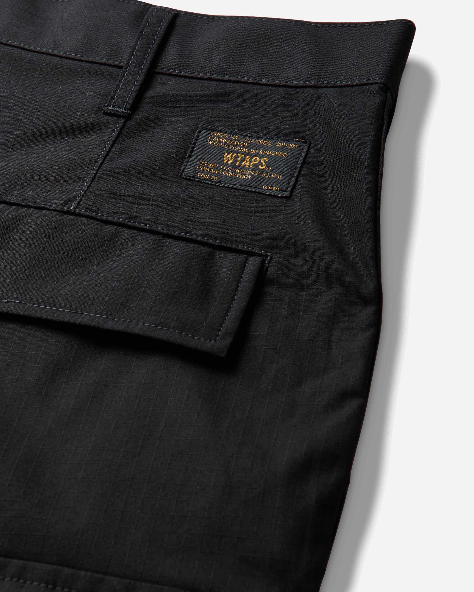WTAPS Mils9601/Shorts/Cotton. Ripstop Black Shorts Short 261WVDT-PTM06 BLK