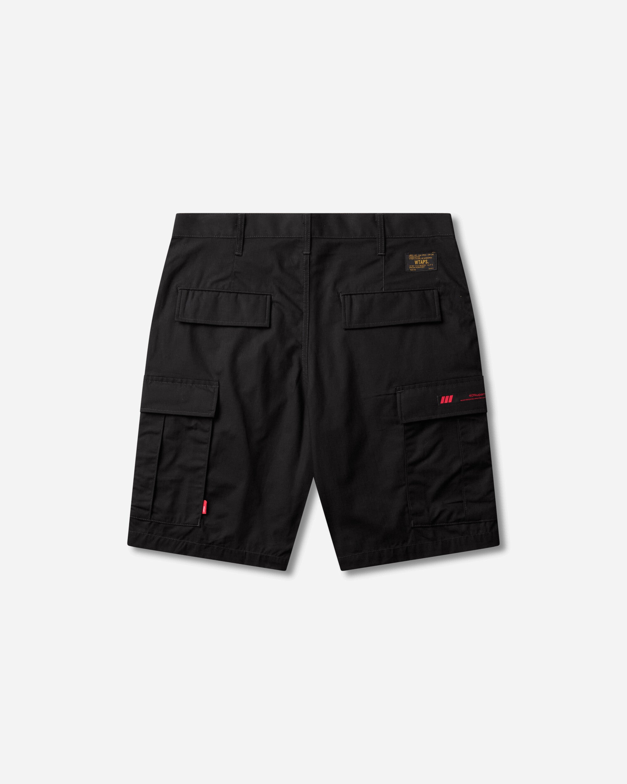 WTAPS Mils9601/Shorts/Cotton. Ripstop Black Shorts Short 261WVDT-PTM06 BLK
