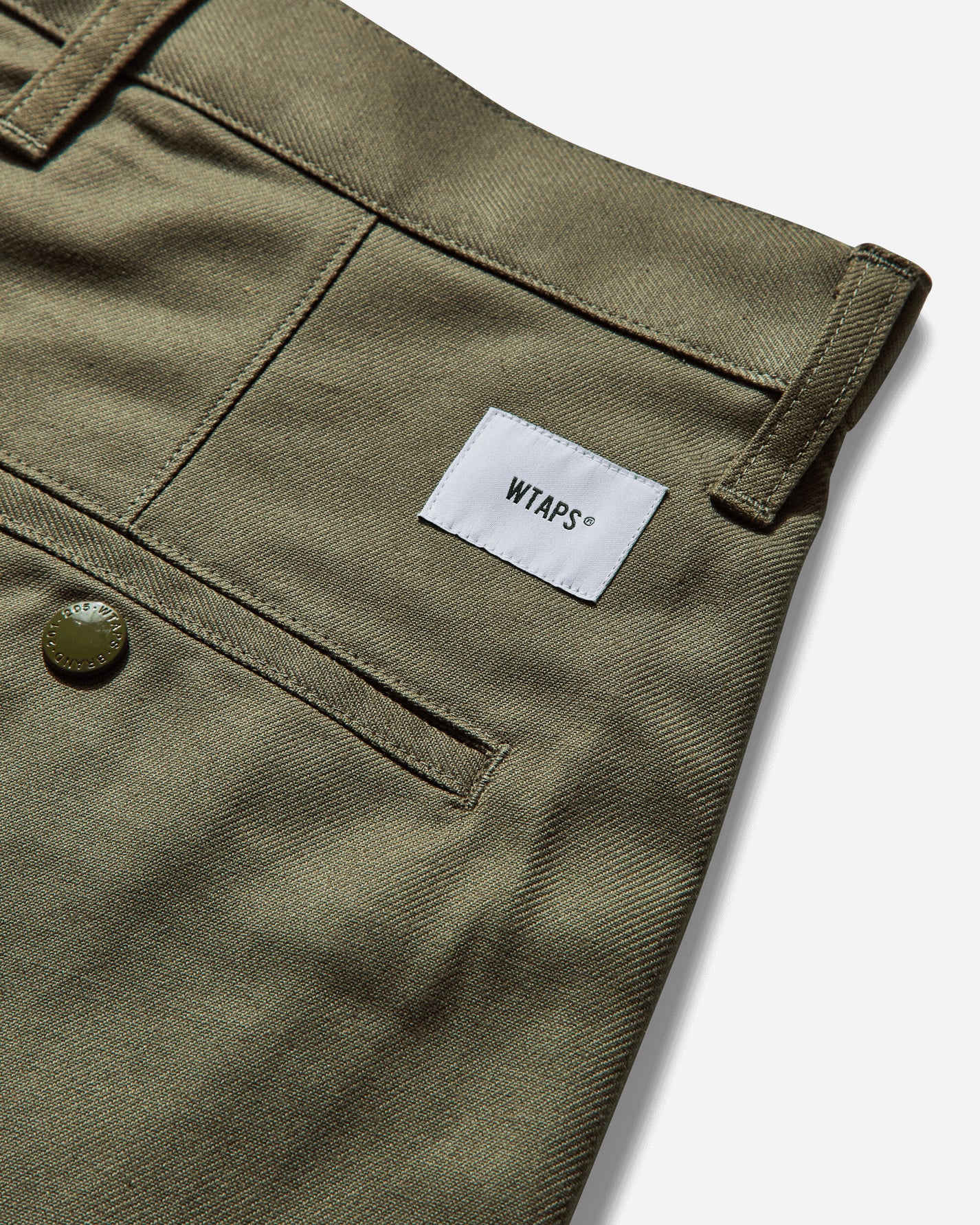 WTAPS Wrks2001/Shorts/Cotton Twill Olive Drab Shorts Short 251TQDT-PTM07 OLIVEDRAB