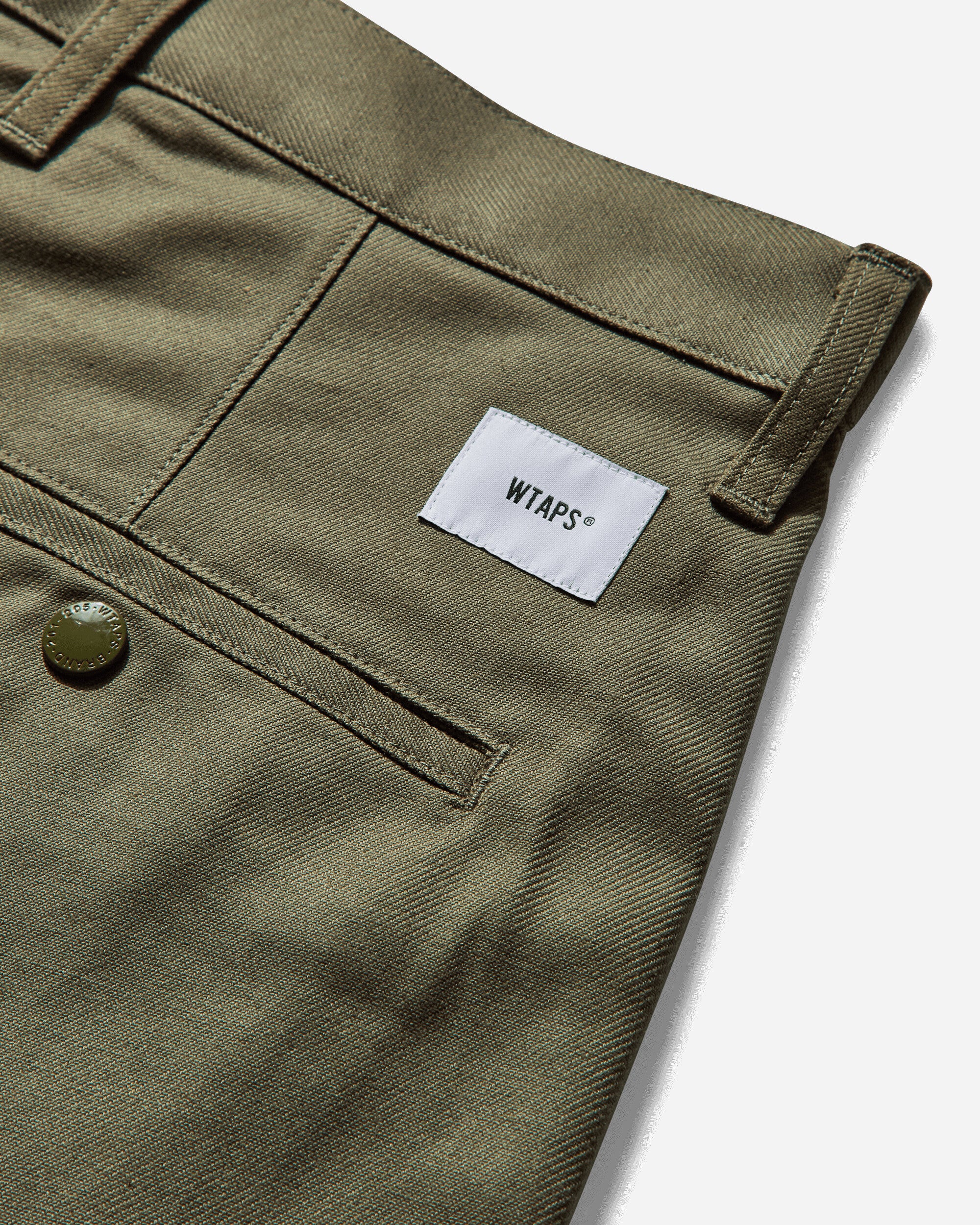 WTAPS Wrks2001/Shorts/Cotton Twill Olive Drab Shorts Short 251TQDT-PTM07 OLIVEDRAB