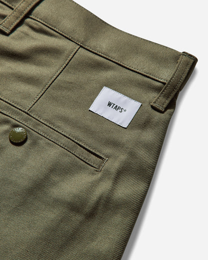 WTAPS Wrks2001/Shorts/Cotton Twill Olive Drab Shorts Short 251TQDT-PTM07 OLIVEDRAB