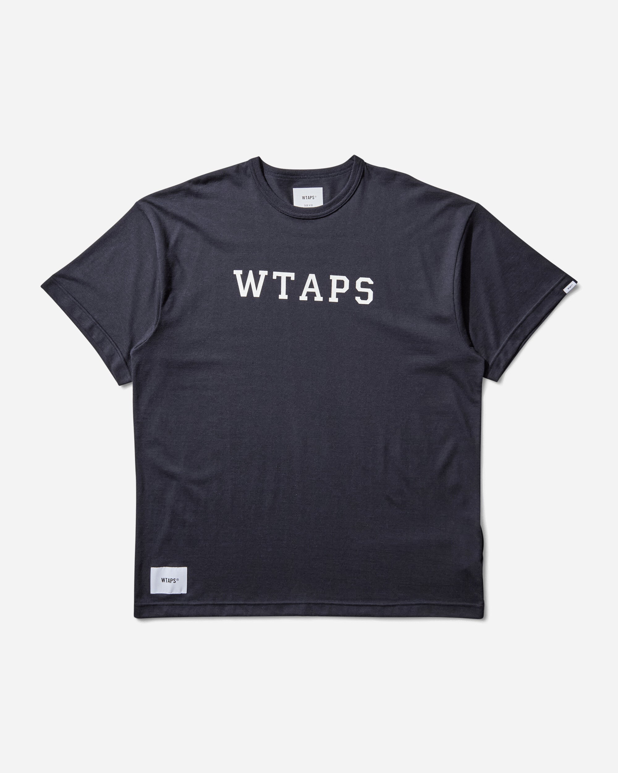 WTAPS Academy 01/Ss/Ctpl Navy T-Shirts Shortsleeve 251ATDT-CSM19 NAVY