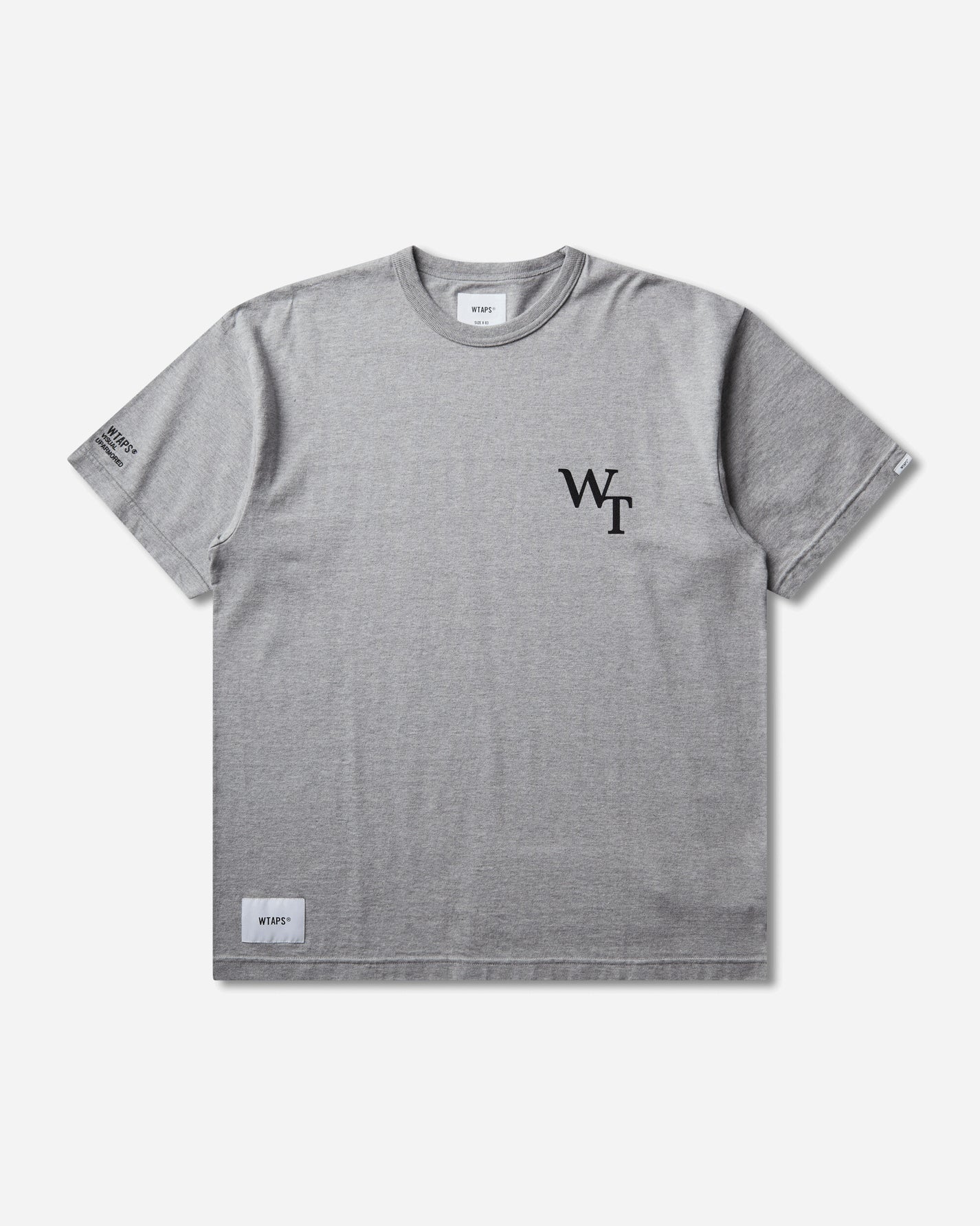 WTAPS Academy Ss Cotton Ash Gray T-Shirts Shortsleeve 261ATDT-CSM21 GRY