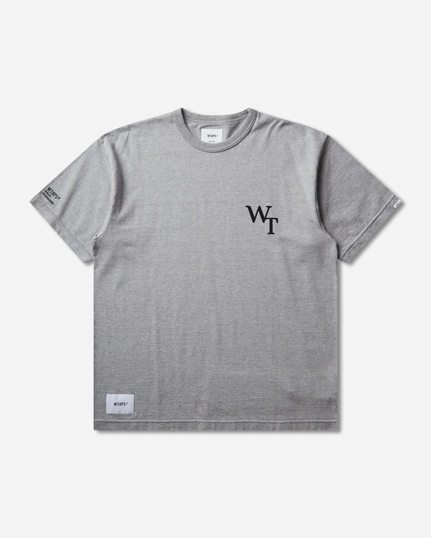 WTAPS Academy Ss Cotton Ash Gray T-Shirts Shortsleeve 261ATDT-CSM21 GRY