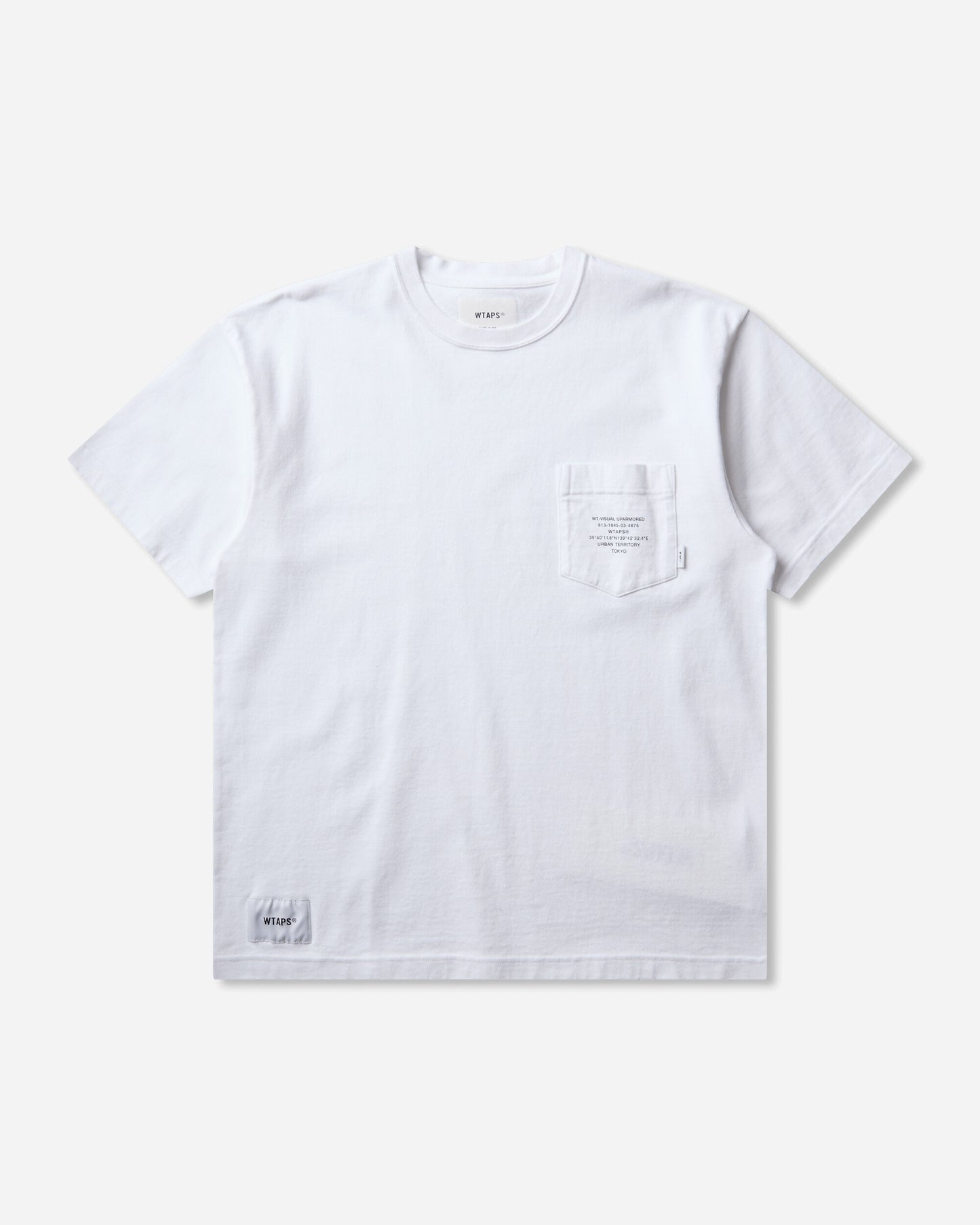 WTAPS Aii Ss Cotton White T-Shirts Shortsleeve 261ATDT-CSM20 WHT