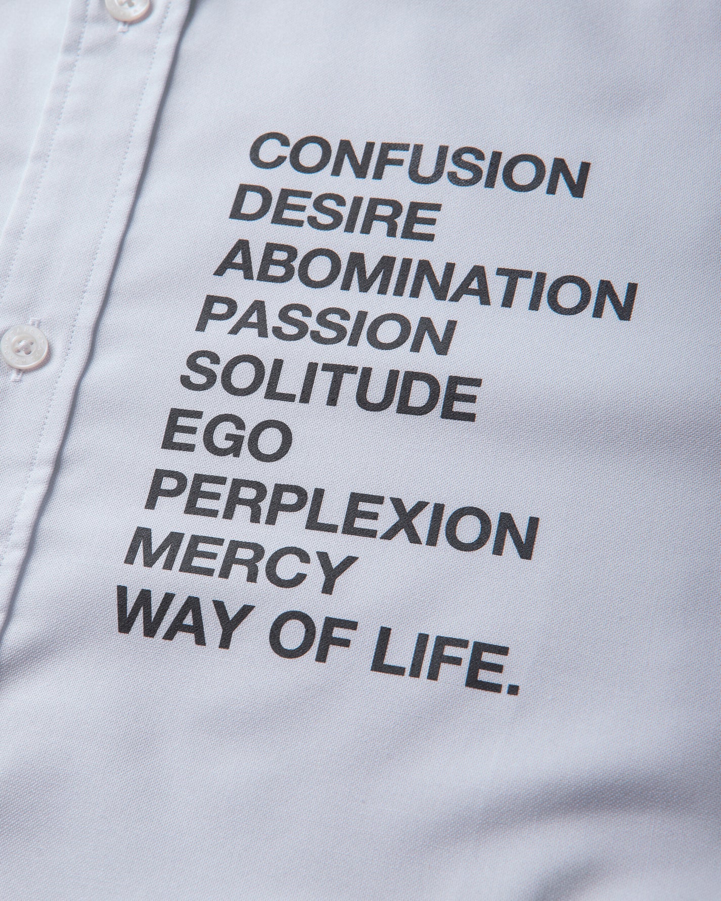 WTAPS Bd Ss Ctpl Oxford White T-Shirts Shortsleeve 261CWDT-SHM05 WHT