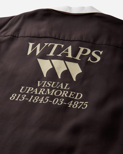 WTAPS Kingpin 02 Ss Clpl Twill Brown T-Shirts Shortsleeve 261TQDT-SHM08 BRW