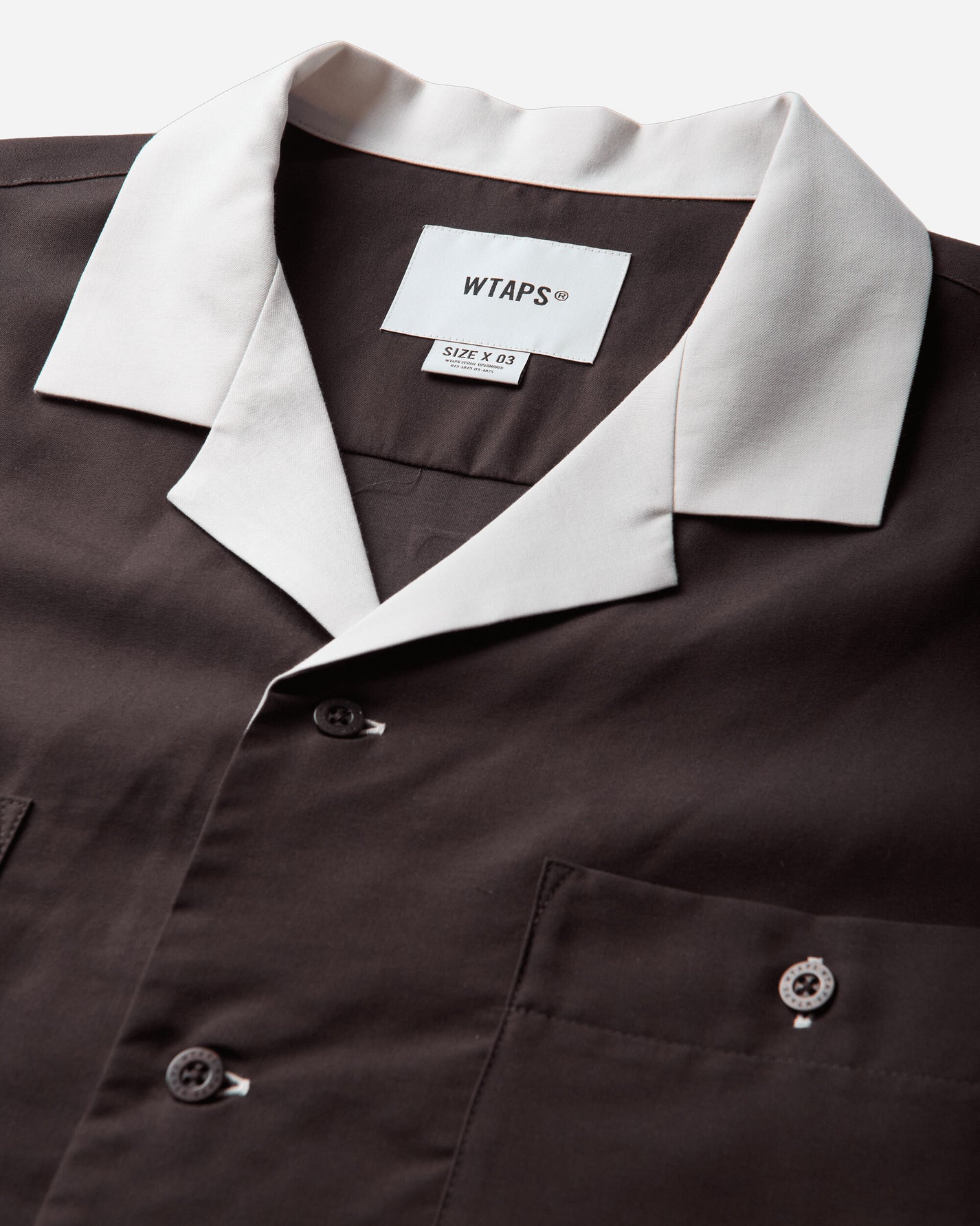 WTAPS Kingpin 02 Ss Clpl Twill Brown T-Shirts Shortsleeve 261TQDT-SHM08 BRW
