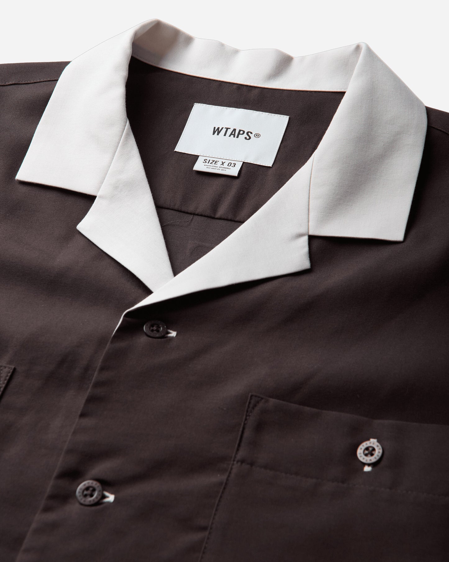 WTAPS Kingpin 02 Ss Clpl Twill Brown T-Shirts Shortsleeve 261TQDT-SHM08 BRW