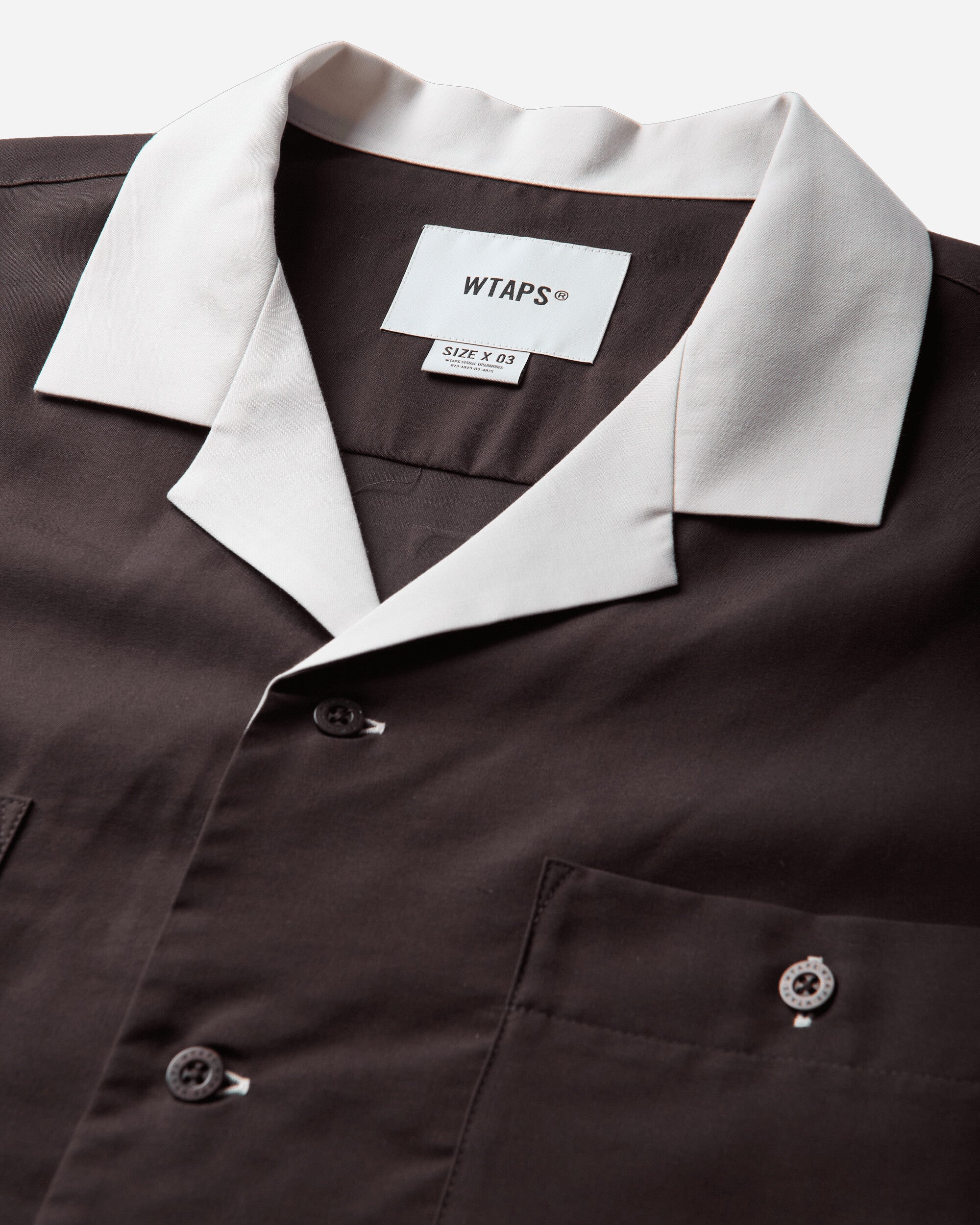 WTAPS Kingpin 02 Ss Clpl Twill Brown T-Shirts Shortsleeve 261TQDT-SHM08 BRW