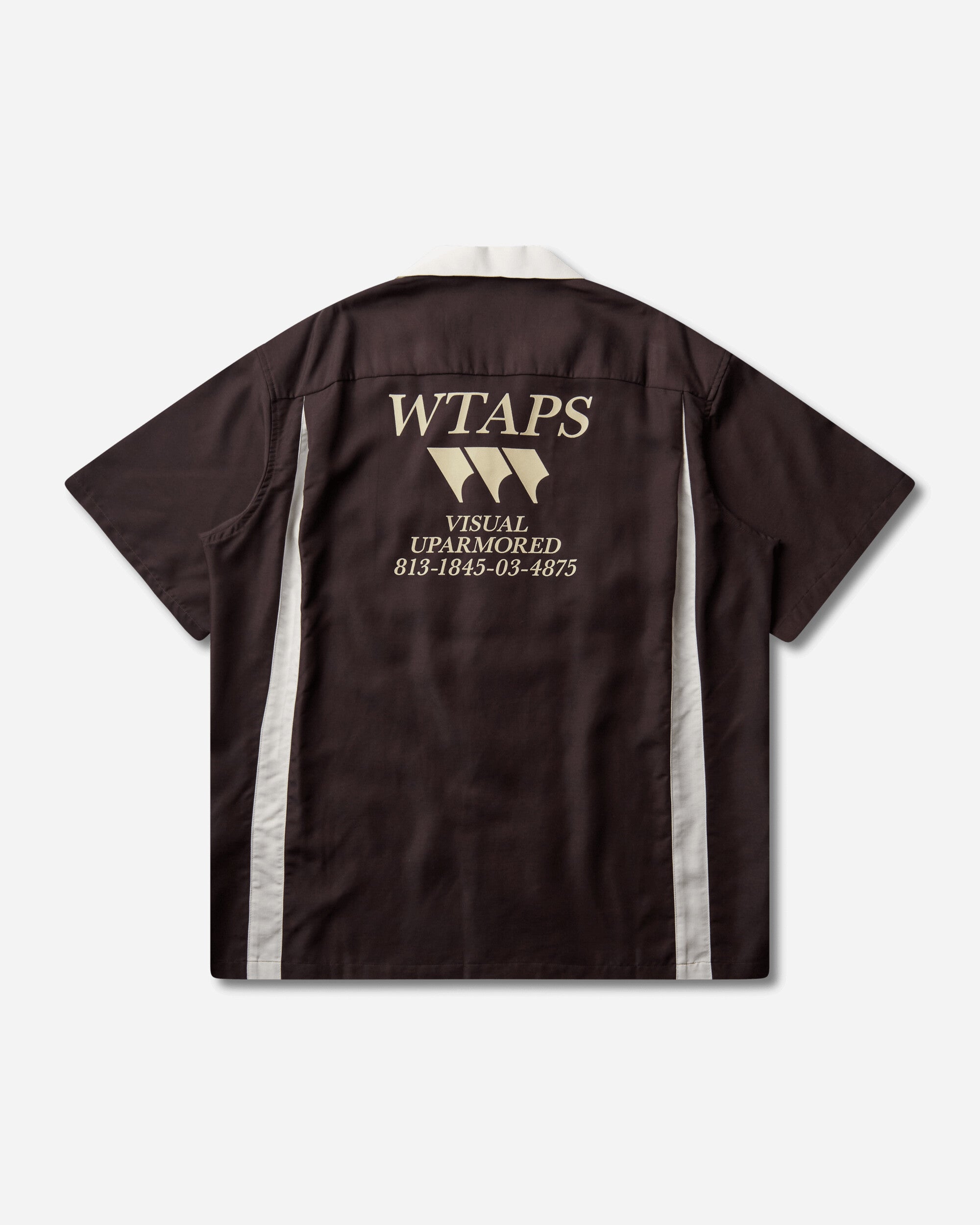 WTAPS Kingpin 02 Ss Clpl Twill Brown T-Shirts Shortsleeve 261TQDT-SHM08 BRW