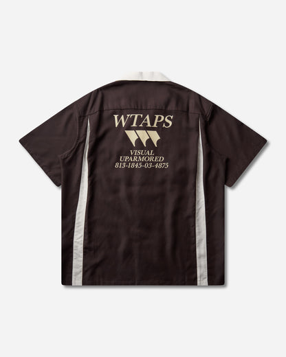 WTAPS Kingpin 02 Ss Clpl Twill Brown T-Shirts Shortsleeve 261TQDT-SHM08 BRW