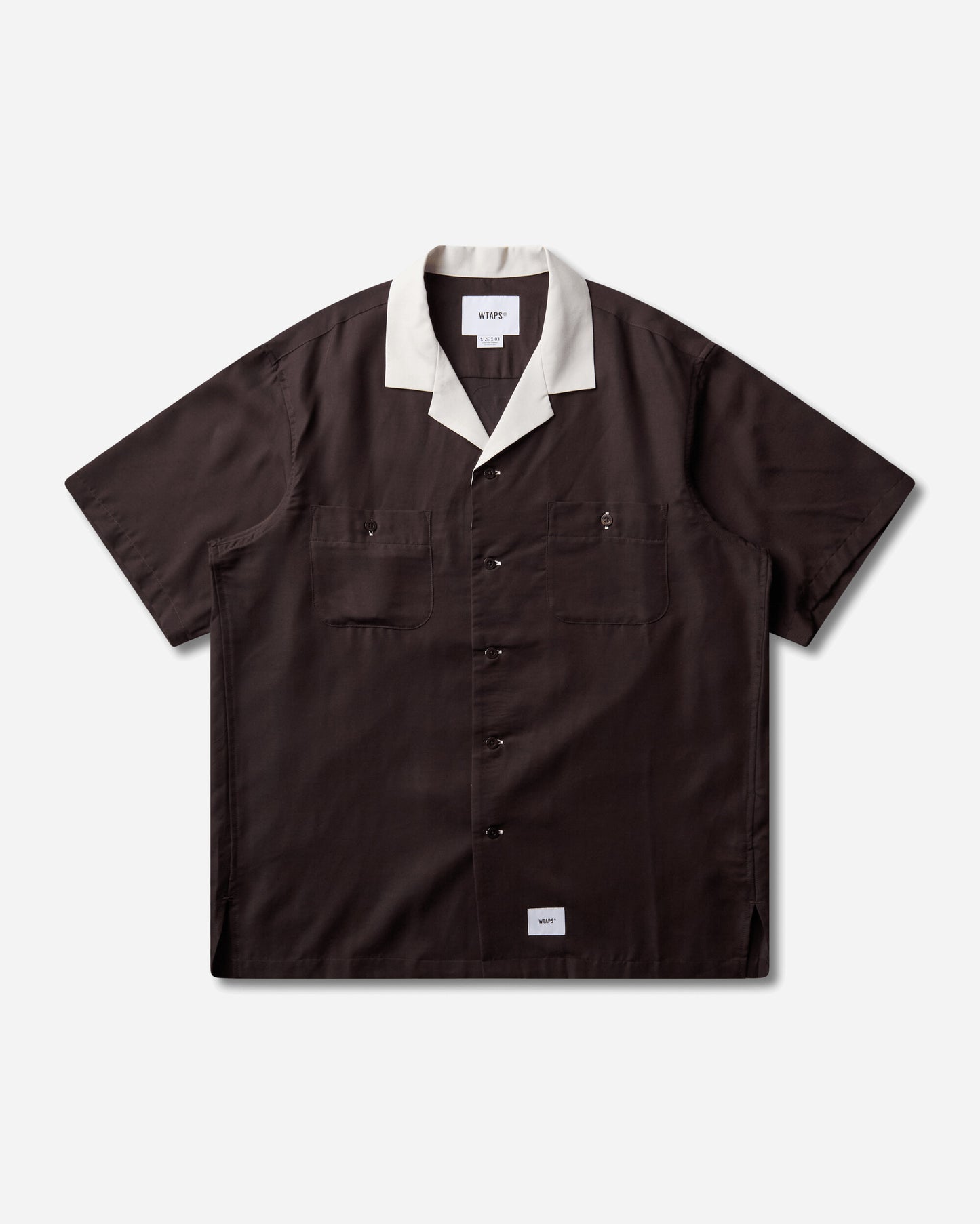 WTAPS Kingpin 02 Ss Clpl Twill Brown T-Shirts Shortsleeve 261TQDT-SHM08 BRW