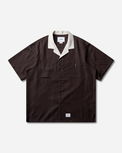 WTAPS Kingpin 02 Ss Clpl Twill Brown T-Shirts Shortsleeve 261TQDT-SHM08 BRW