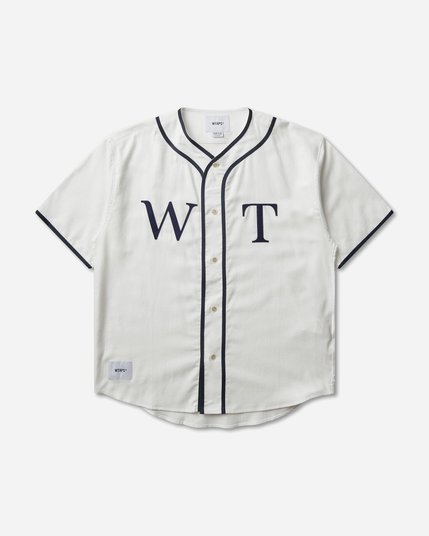 WTAPS League Ss Cotton Twill White T-Shirts Shortsleeve 261TQDT-SHM06 WHT