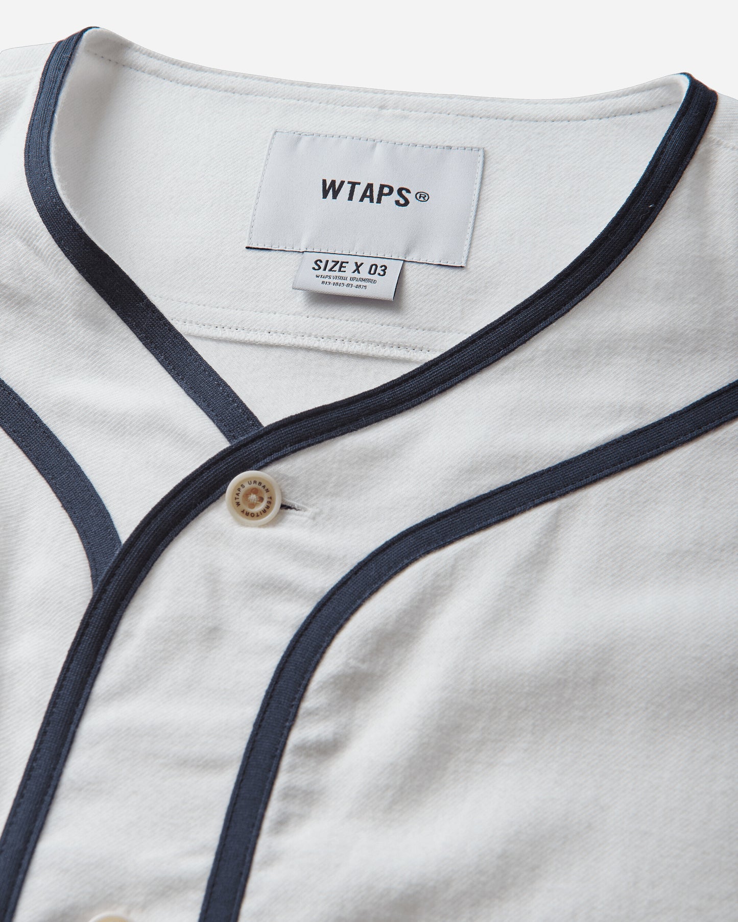 WTAPS League Ss Cotton Twill White T-Shirts Shortsleeve 261TQDT-SHM06 WHT