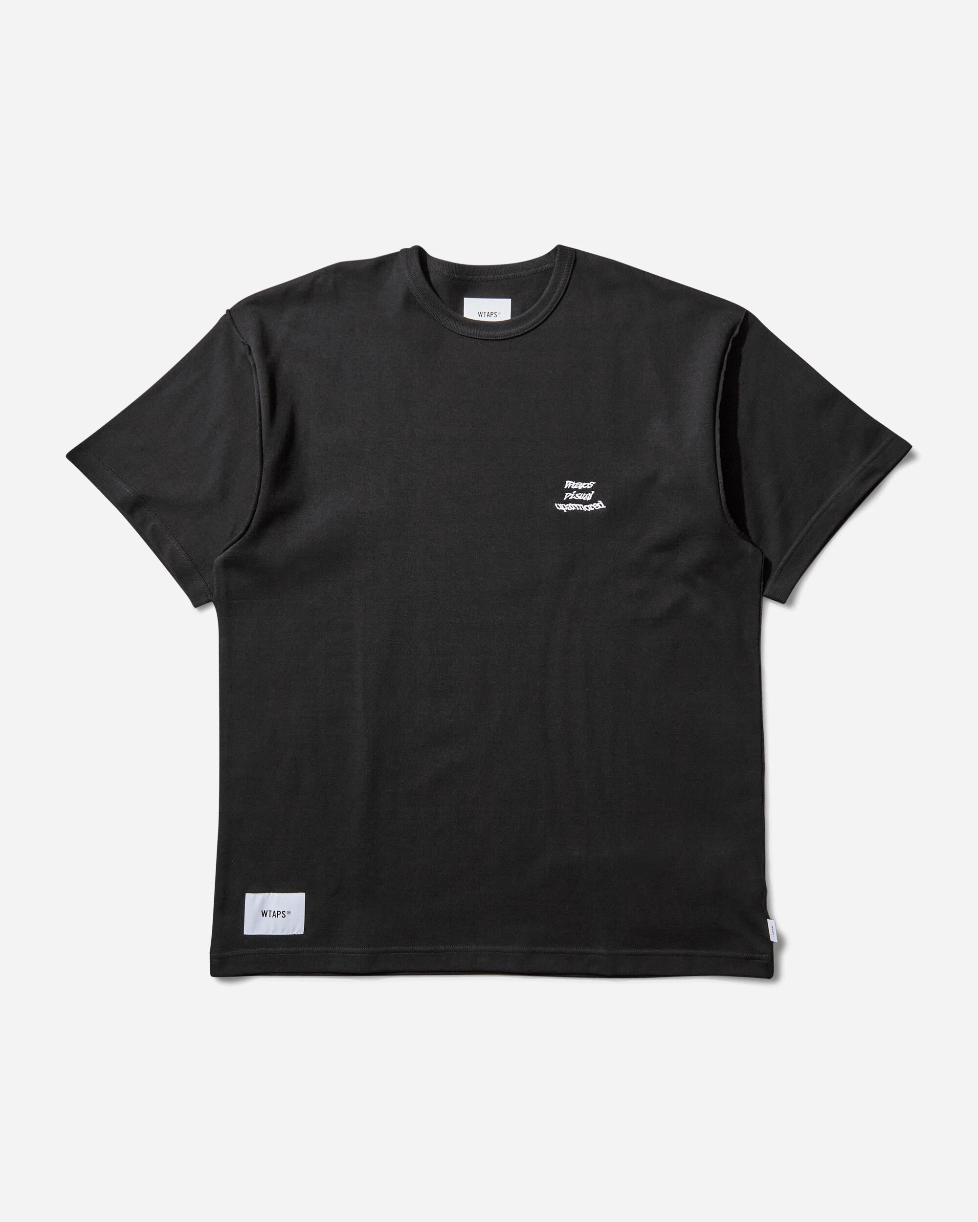 WTAPS Lim/Ss/Cotton Black T-Shirts Shortsleeve 251ATDT-CSM13 BLACK
