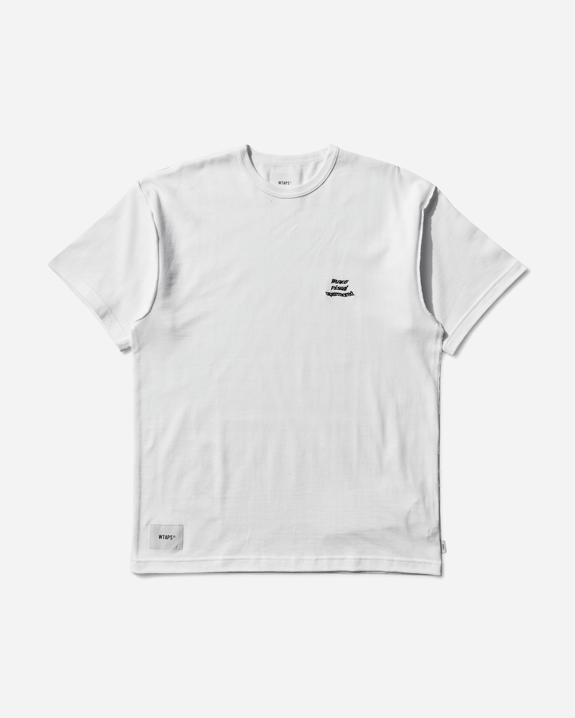 WTAPS Lim/Ss/Cotton White T-Shirts Shortsleeve 251ATDT-CSM13 WHITE