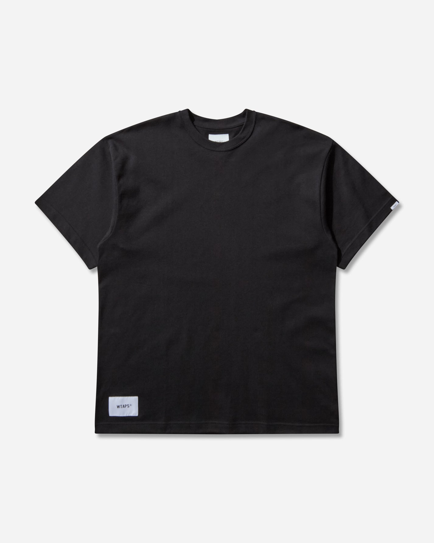 WTAPS Signyd  Ss  Cotton Black T-Shirts Shortsleeve 252ATDT-CSM08 BLACK
