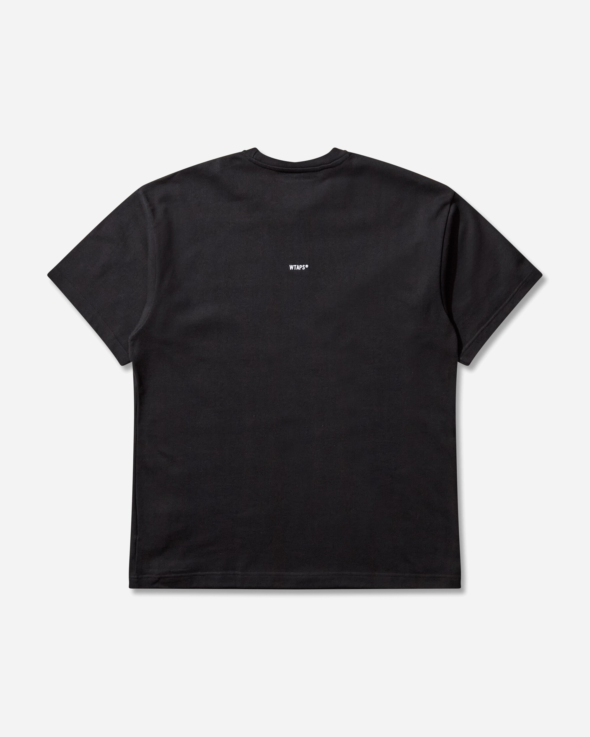 WTAPS Signyd  Ss  Cotton Black T-Shirts Shortsleeve 252ATDT-CSM08 BLACK