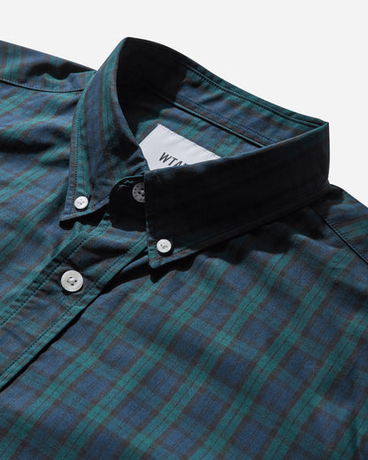 WTAPS Bd 04/Ss/Cotton Broadcloth Textile Green Shirts Shortsleeve Shirt 251WVDT-SHM06 GREEN