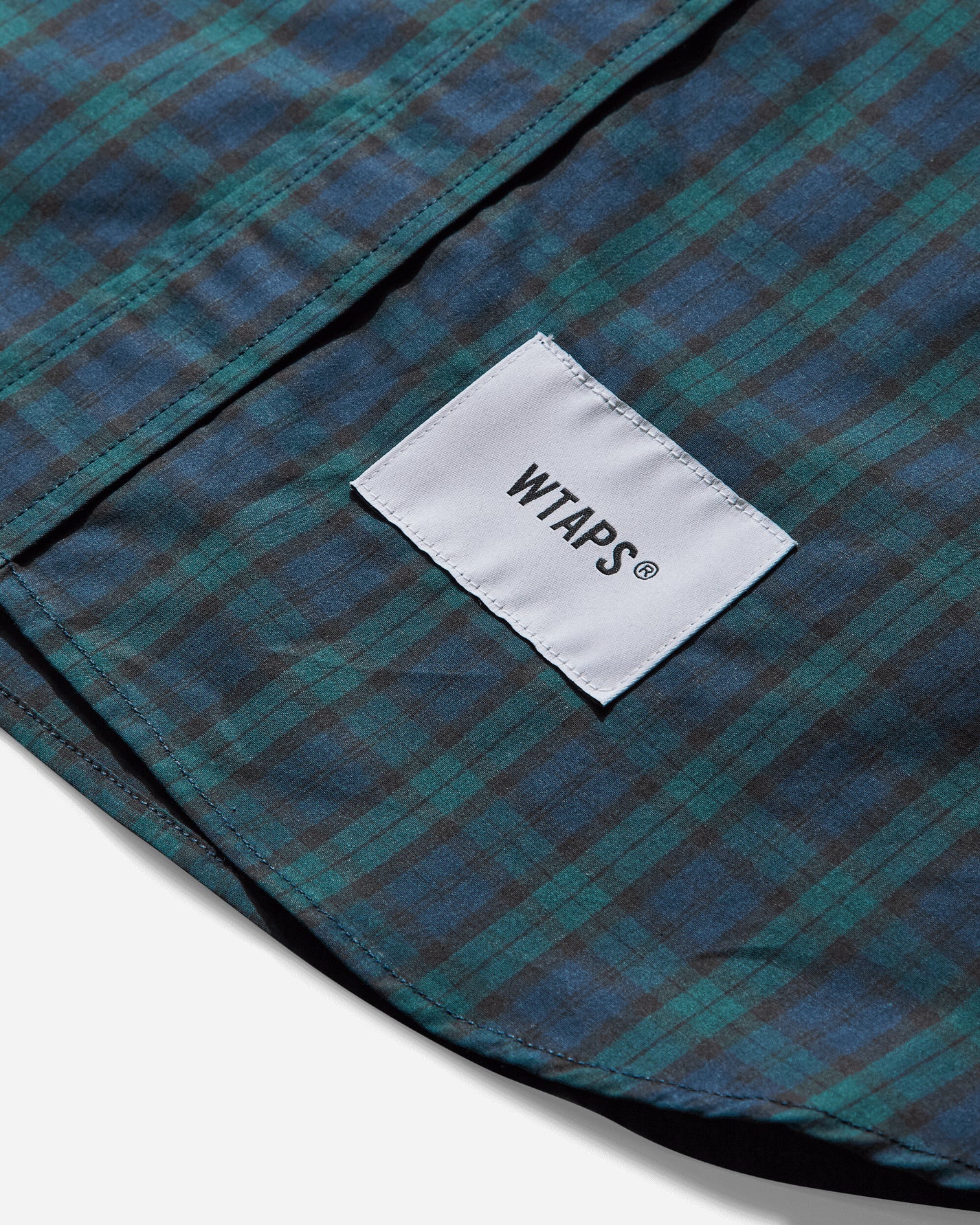 WTAPS Bd 04/Ss/Cotton Broadcloth Textile Green Shirts Shortsleeve Shirt 251WVDT-SHM06 GREEN