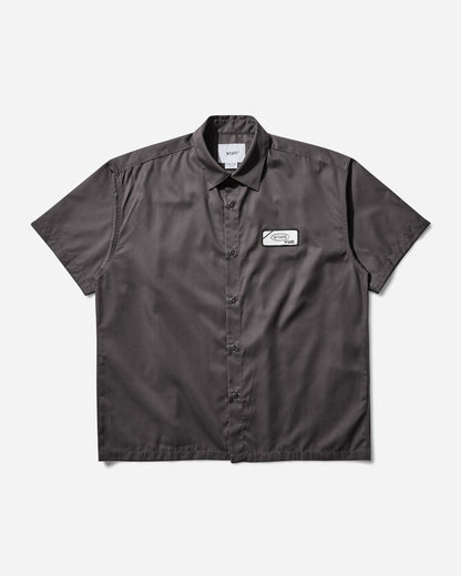 WTAPS Repo/Ss/Ctpl Twill Charcoal Shirts Shortsleeve Shirt 251CWDT-SHM06 CHARCOAL