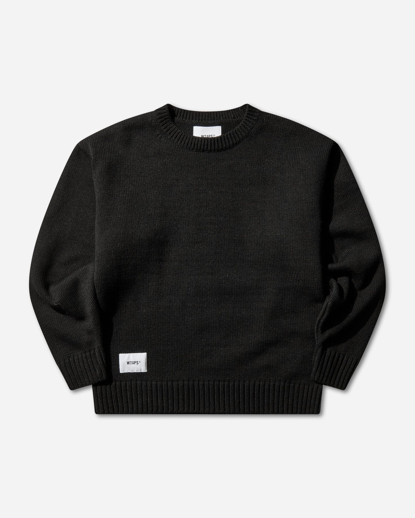 WTAPS Crew Neck Afa  Sweater  Alpl Black Knitwears Sweaters 252MADT-KNM01 BLACK