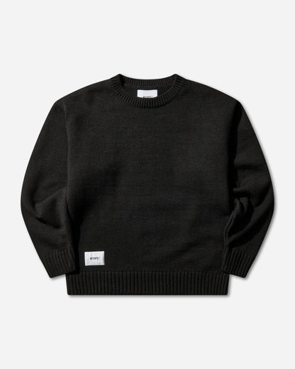 WTAPS Crew Neck Afa  Sweater  Alpl Black Knitwears Sweaters 252MADT-KNM01 BLACK