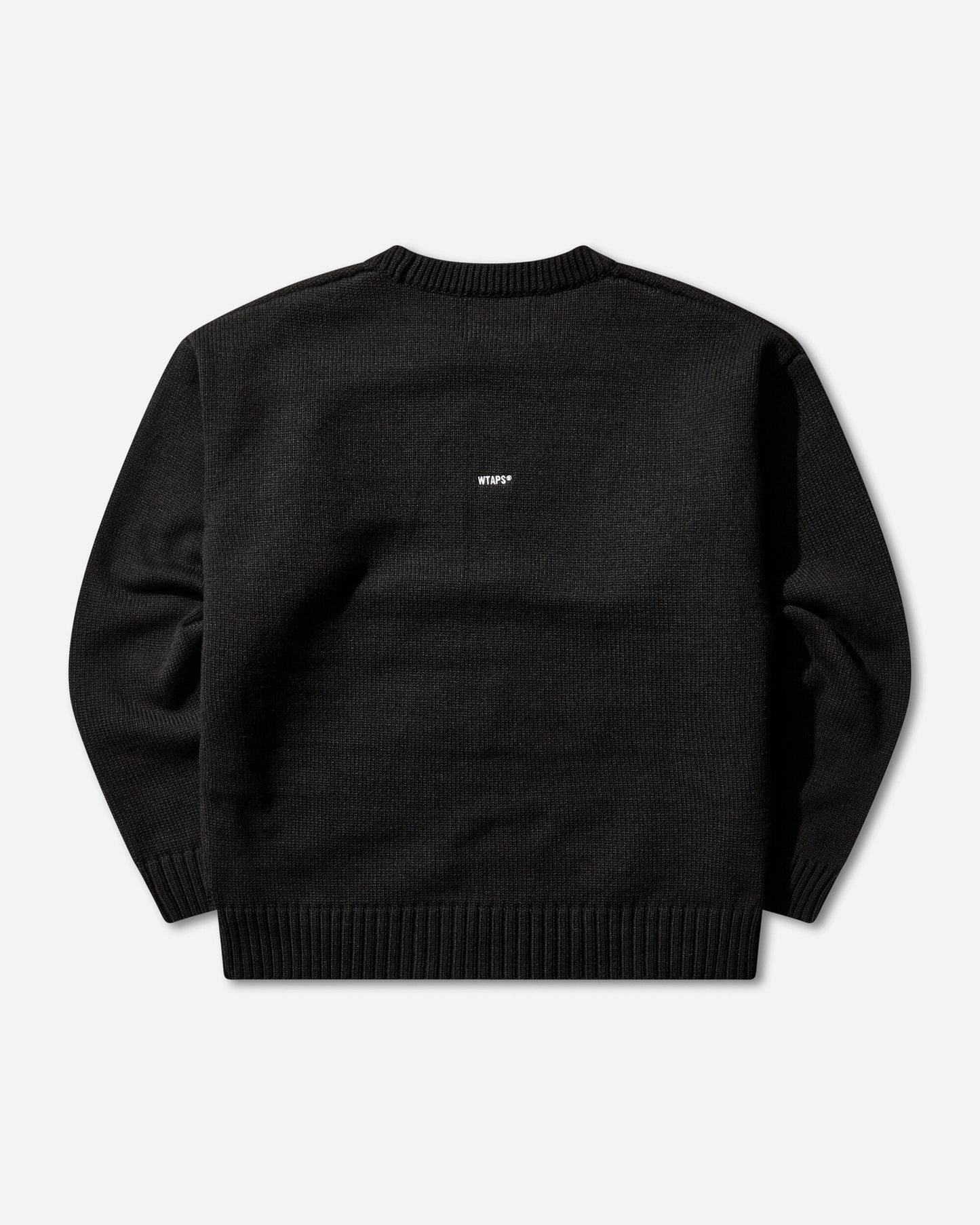 WTAPS Crew Neck Afa  Sweater  Alpl Black Knitwears Sweaters 252MADT-KNM01 BLACK