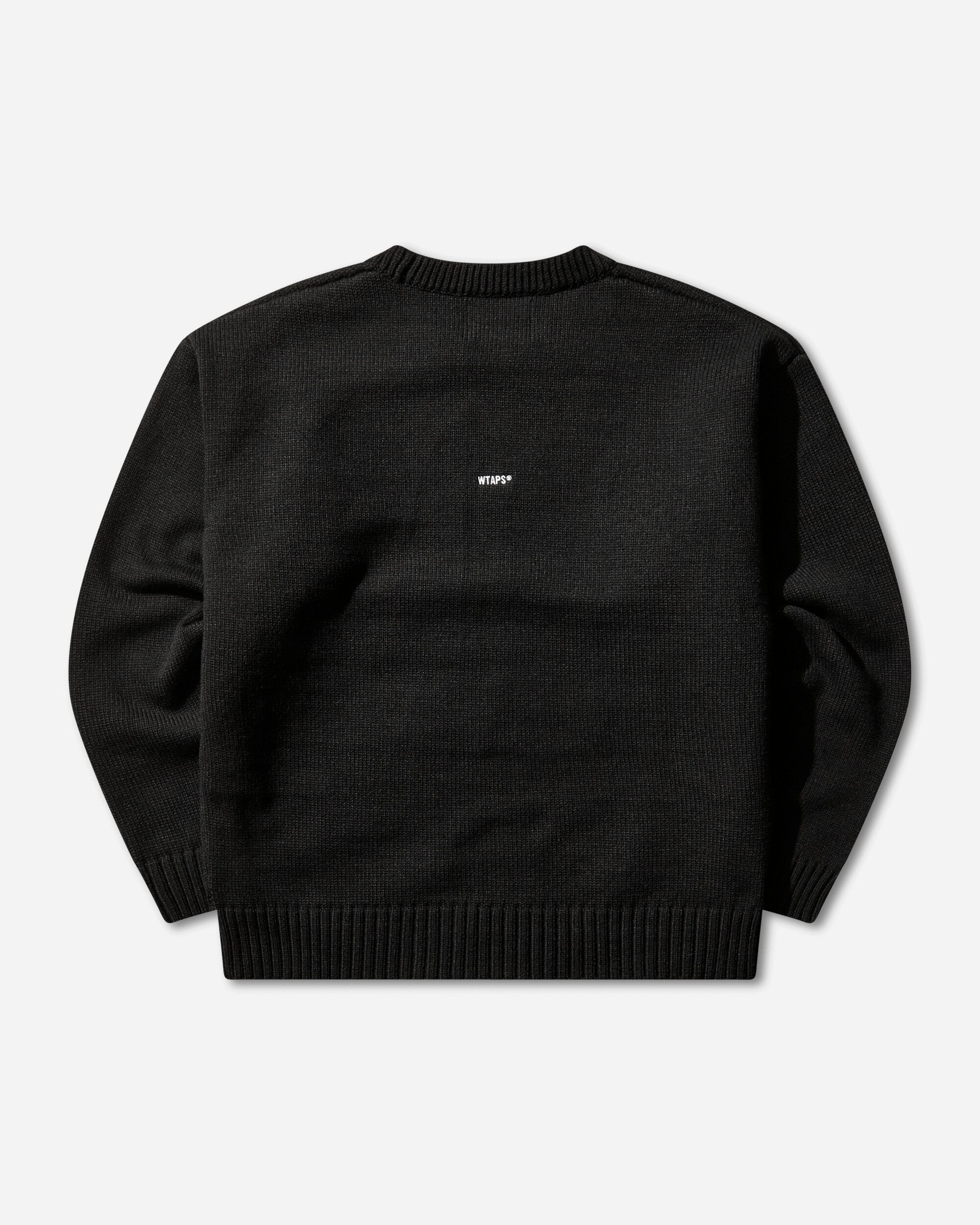 WTAPS Crew Neck Afa  Sweater  Alpl Black Knitwears Sweaters 252MADT-KNM01 BLACK