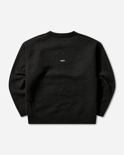 WTAPS Crew Neck Afa  Sweater  Alpl Black Knitwears Sweaters 252MADT-KNM01 BLACK