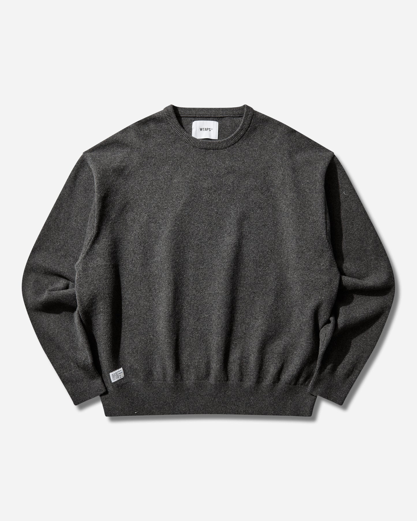 WTAPS Crew Neck  Sweater  Nyco Black Knitwears Sweaters 252FZDT-KNM01 BLACK