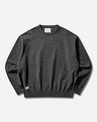 WTAPS Crew Neck  Sweater  Nyco Black Knitwears Sweaters 252FZDT-KNM01 BLACK