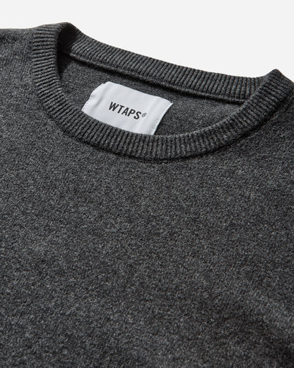 WTAPS Crew Neck  Sweater  Nyco Black Knitwears Sweaters 252FZDT-KNM01 BLACK