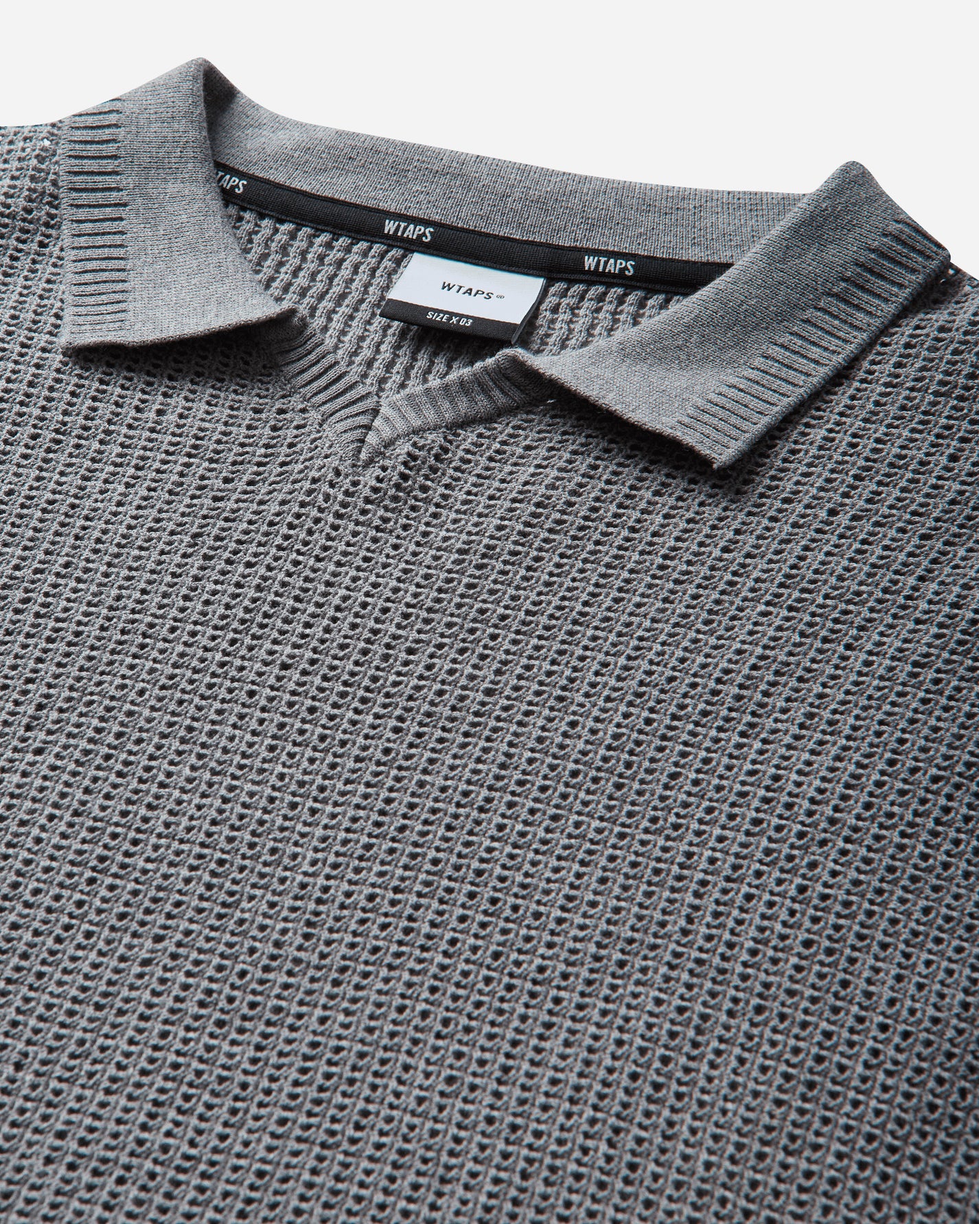 WTAPS Dup Sweater Cotton Ash Gray Knitwears Sweaters 261FZDT-KNM01 GRY